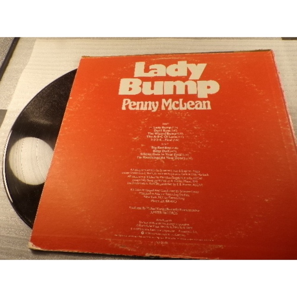 Penny McLean Lady Bump Vinyl LP Record 1975 Atco SD 36-124 Disco Pop Album